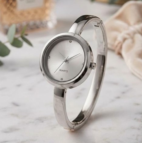Bangle Style Steel Bracelet Watch